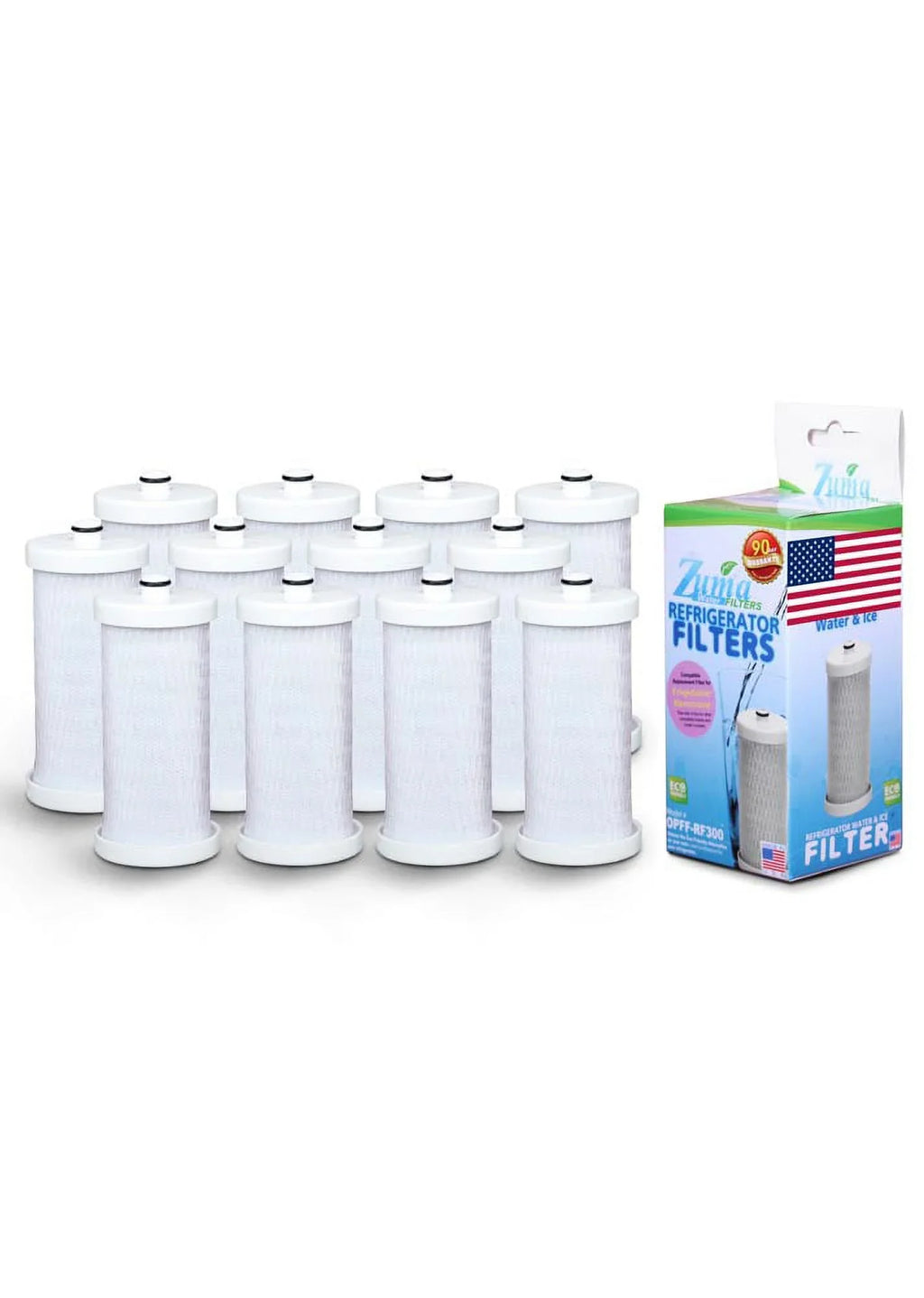 and OPFF-RF300 in Ice Brand Model - 12 21817805 , - Compatible Filter Frigidaire® with Water ZUMA # U.S.A. , , Made Pack
