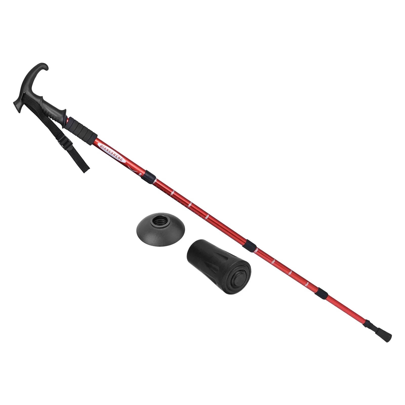 Inch Trekking Hiking Red 43 Pole Poles Telescopic T Handle, Collapsible Uxcell