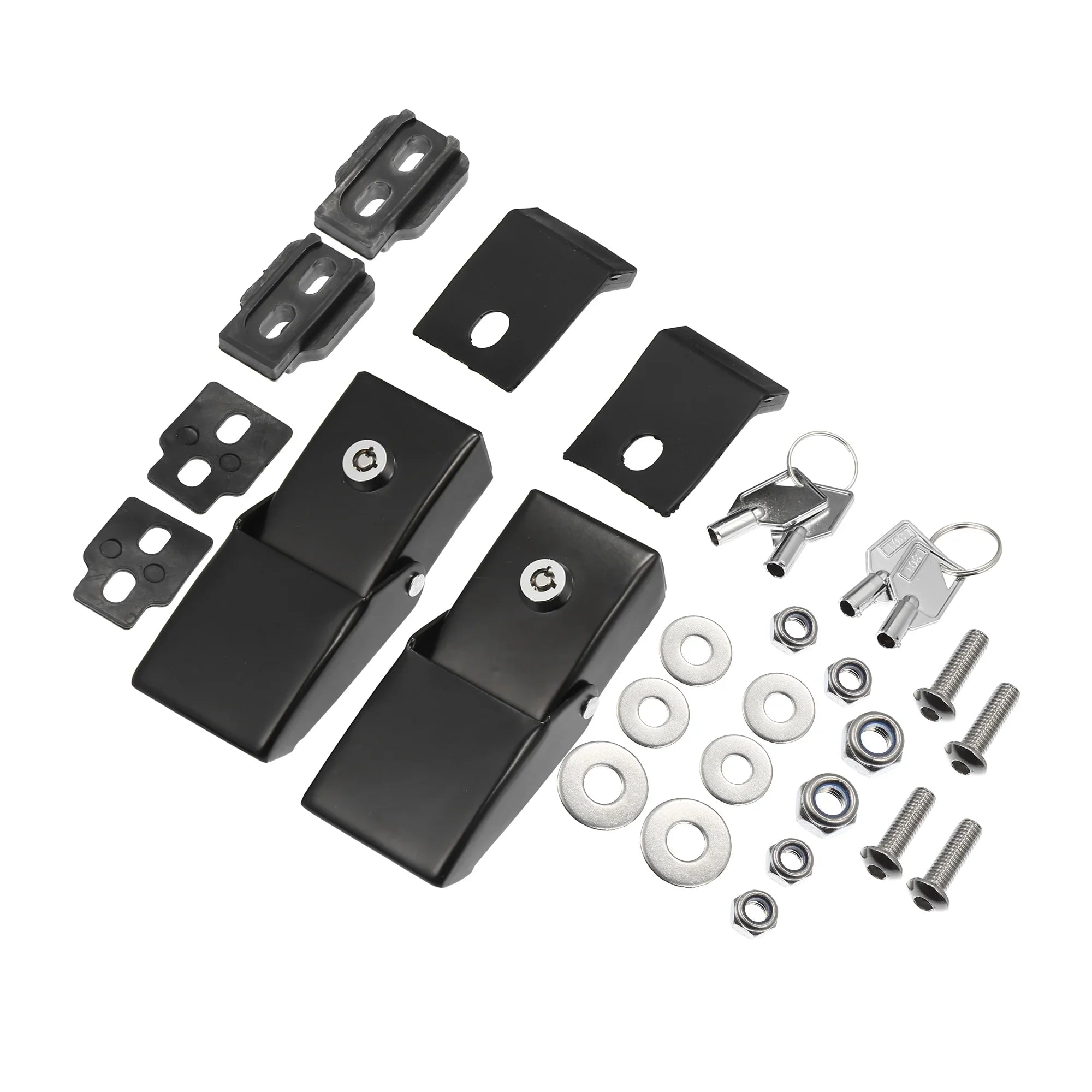 Unique Wrangler Catch Pair Black Fit for Latches Bargains JK Front Locking 2007-2021 Hood 1 Hood JL Jeep
