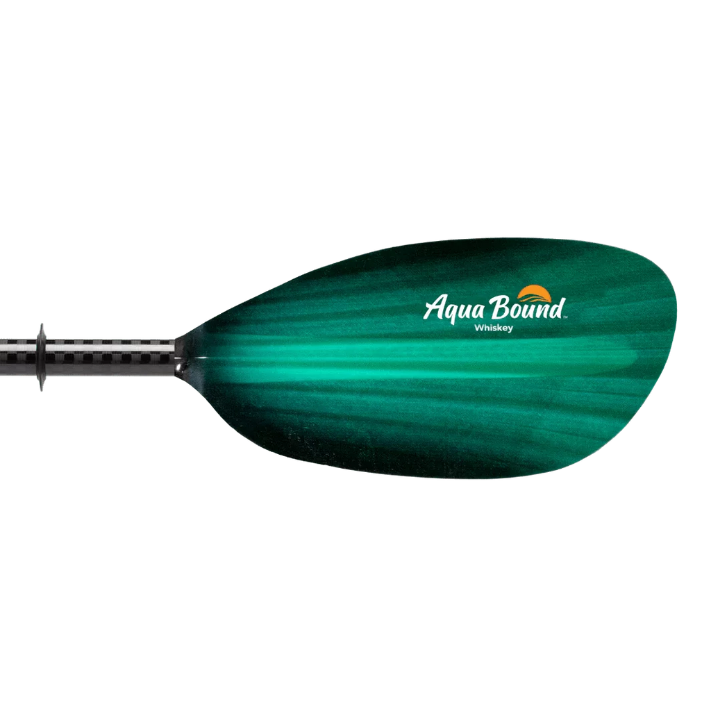 Kayak 2-Piece Whiskey Straight Shaft Bound Fiberglass Paddle Aqua