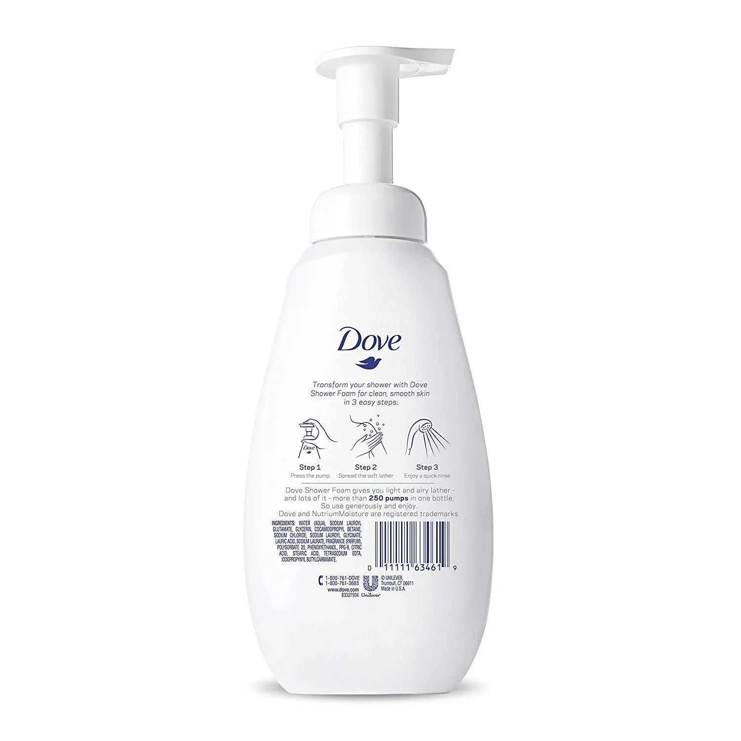 Wash Nutrium Moisture Body (Pack Deep Foaming Dove Foam oz 3) 13.5 Shower of