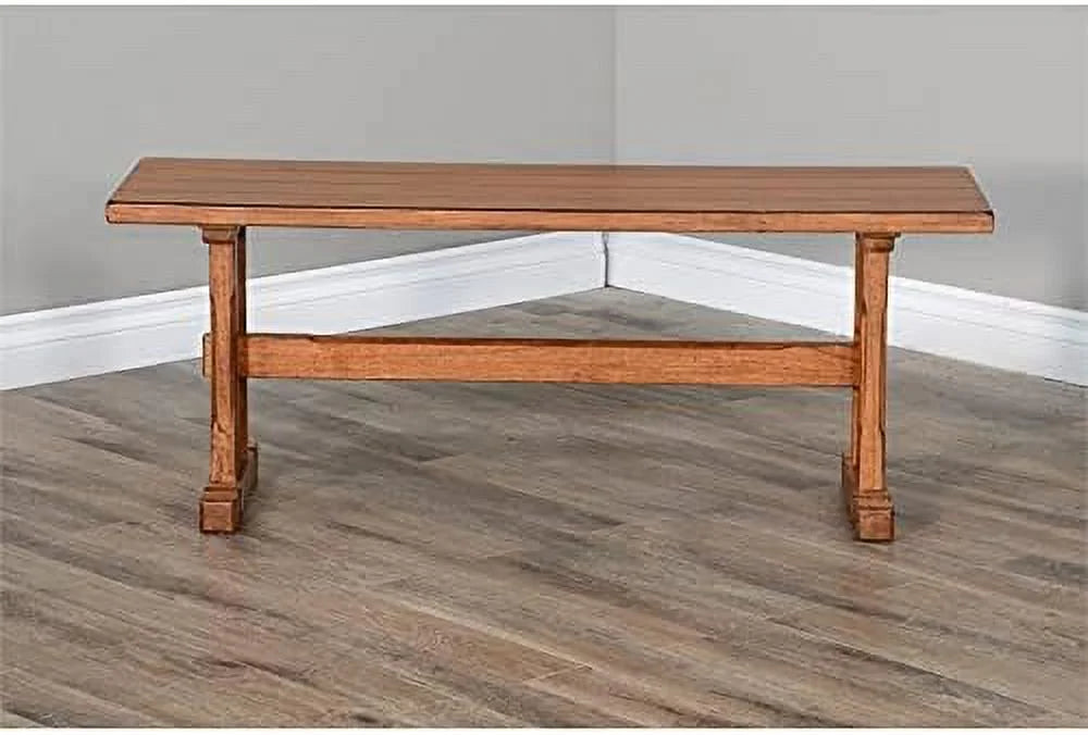 Oak 18.5" Farmhouse in LLBIULife Rustic Bench Wood Nook Side Sedona Mindi