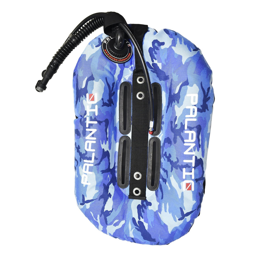Palantic Neptune Donut Camo Diving Single 30lbs, Black Accent Blue Wing w/ Pro Tank