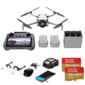 Bundle Foldable Combo Landing Fly Drone 20" with Mounting, Memory 4 Pro 128GB Lanyard Card Plus, Claw More 2x Pad, Mini