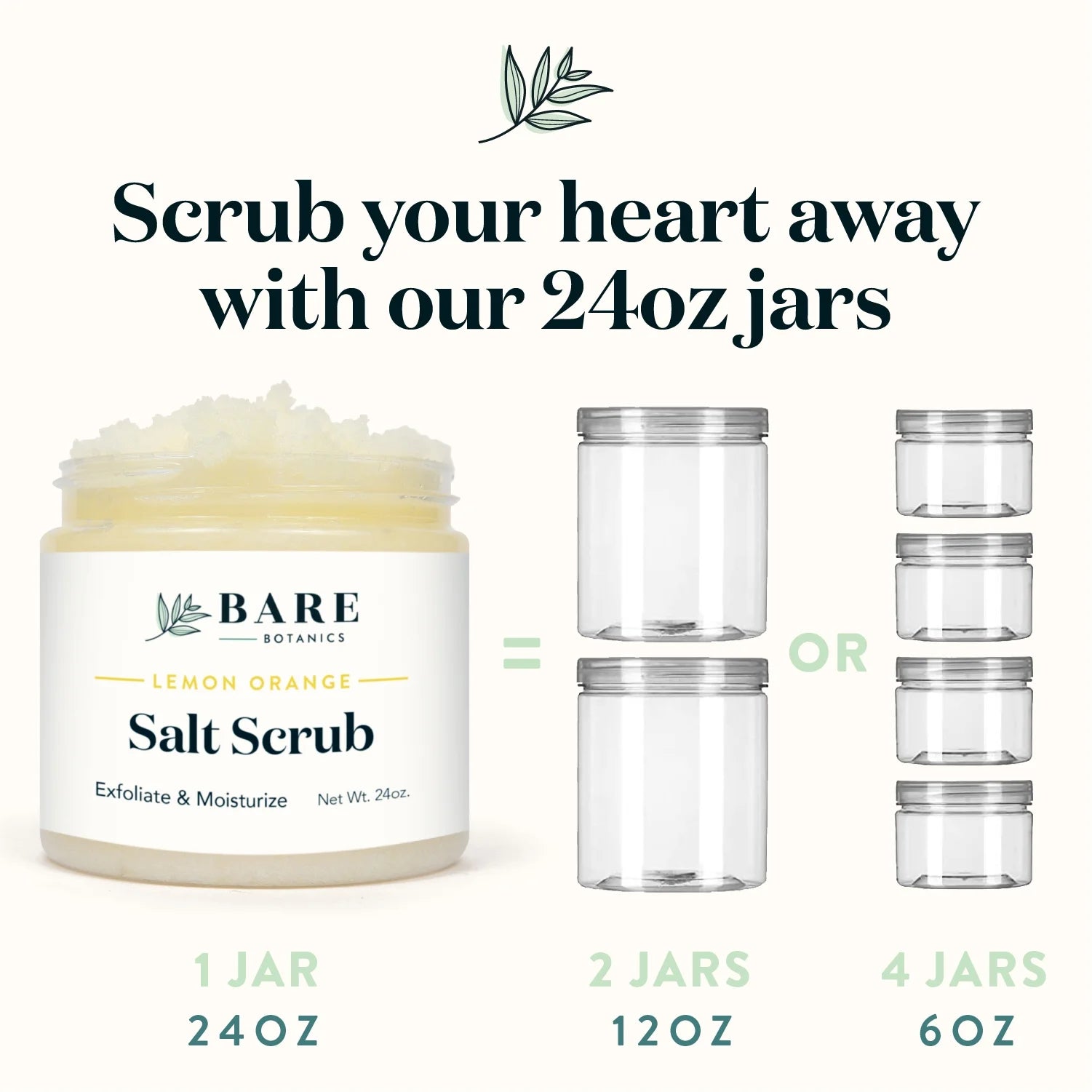 Botanics Scrub Salt Scrub Lemon Body Bare oz Orange Sea 24