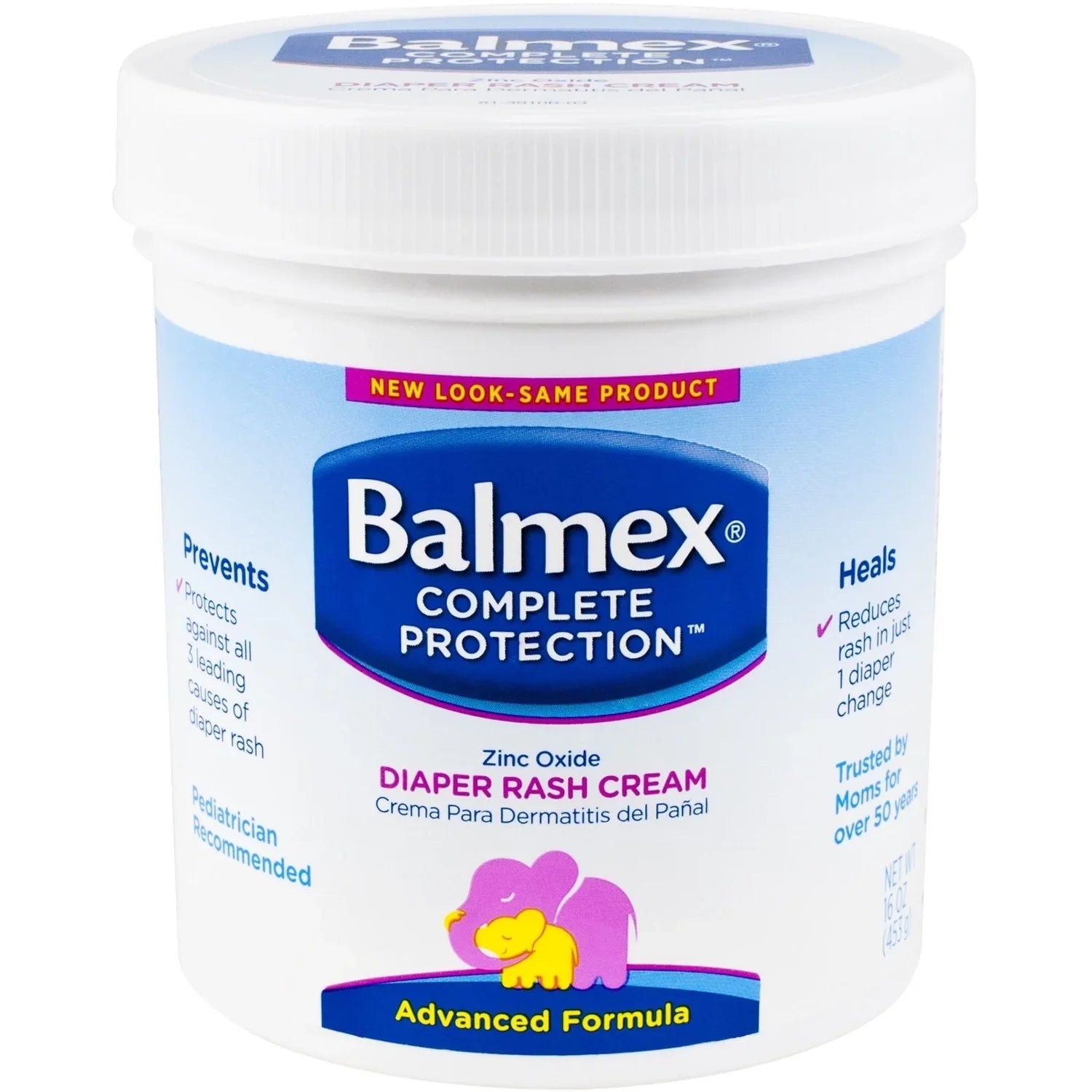 Each Balmex Rash Jar 16oz Diaper Cream -