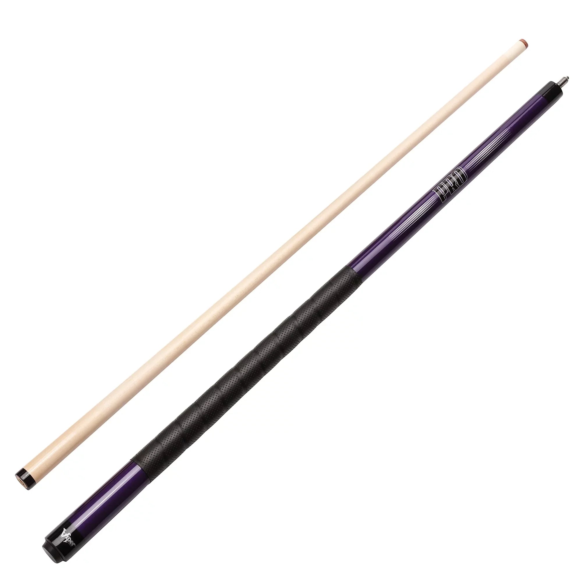 Sure 2 Piece, Grip Cue, Billiard/Pool Purple, Ounce 19 Pro 58" Viper
