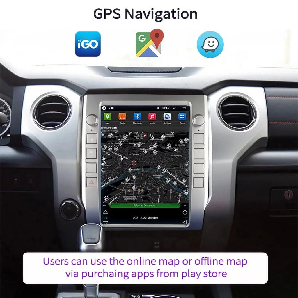 4GB+64GB Head , Auto Toyota For Carplay Car Tundra , Android Player Built-in Inch 2014-2020 12.1 Multimedia Stereo Radio Android Car Unit