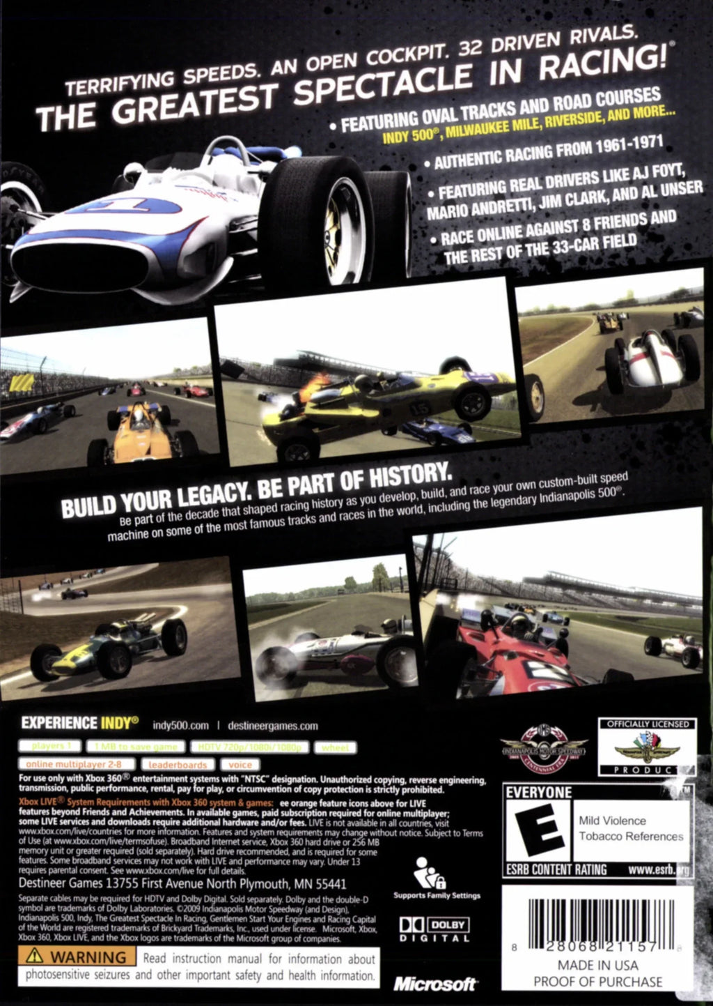 500 360 Indianapolis - Xbox Evolution