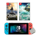 of Kingdom 32GB Legend Zelda: Tears The Console Breath of Nintendo Bundle with the Wild of and Switch the