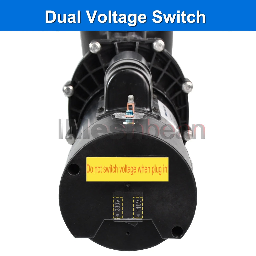 Pool Swimming w/ Head Above Inground Speed Ground, Pool 110V-230V, Single 2HP For 6500GPH, Ground Max & 78FT, Pools, Basket Connector Pump iMeshbean and Motor, NPT Pump Swimming Strainer Above