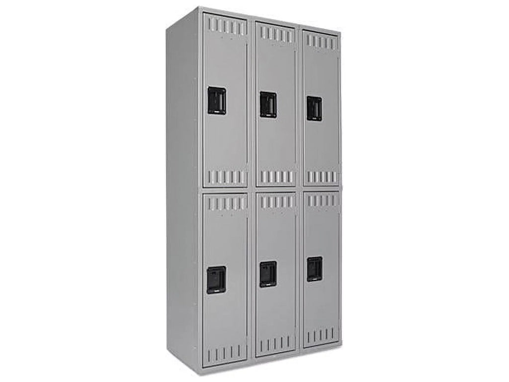 36w 72h, Tennsco Gray Double x x 18d Medium Tier Locker, DTS121836CMG