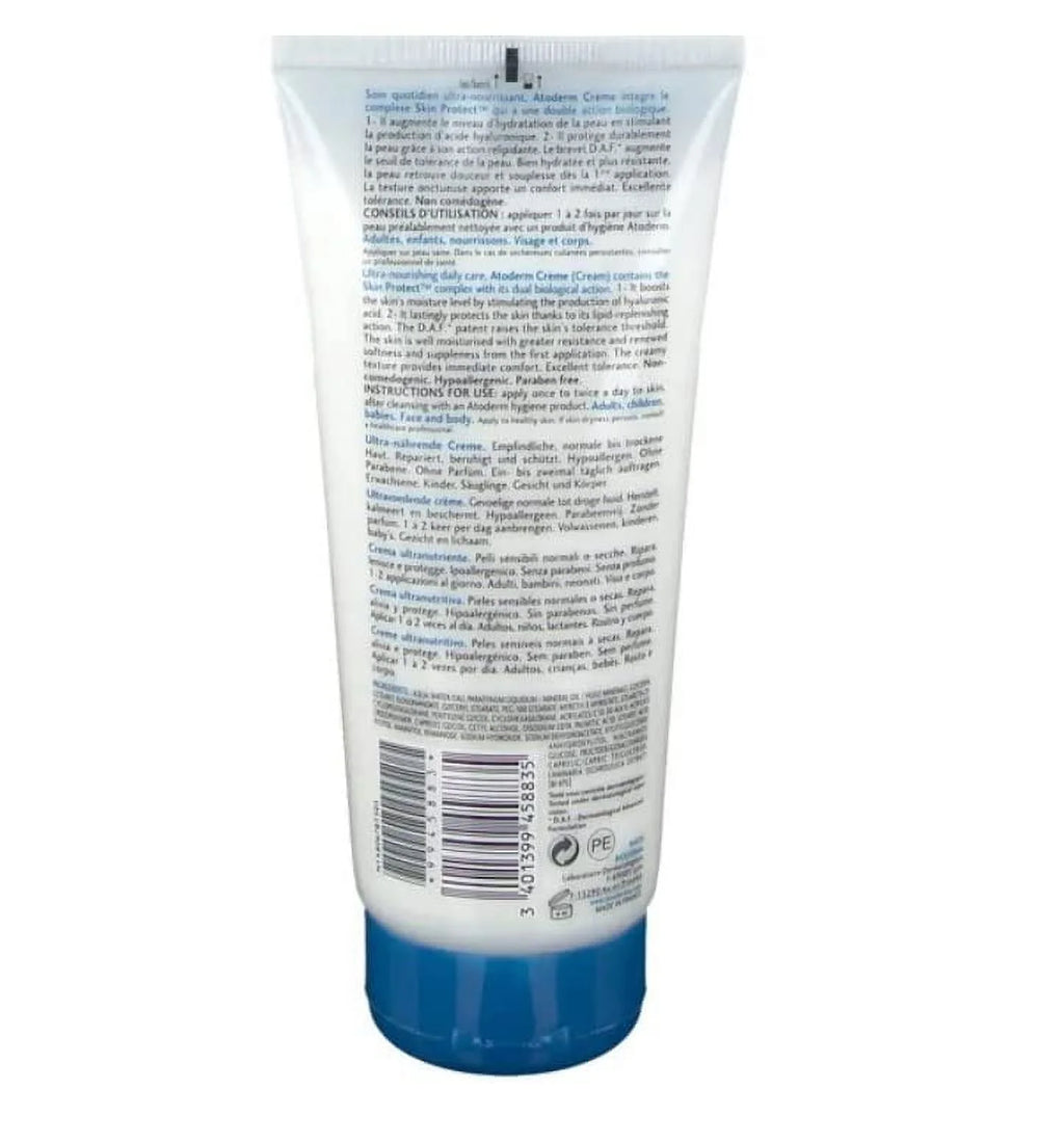 Atoderm Moisturizer 200ml Bioderma For Sensitive To Creme Dry - Normal Ultra-Nourishing Skin,