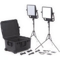 Bi-Color Battery Plates Kit Astra Traveler 105W 2x 2-Light Gold-Mount 6X LED with