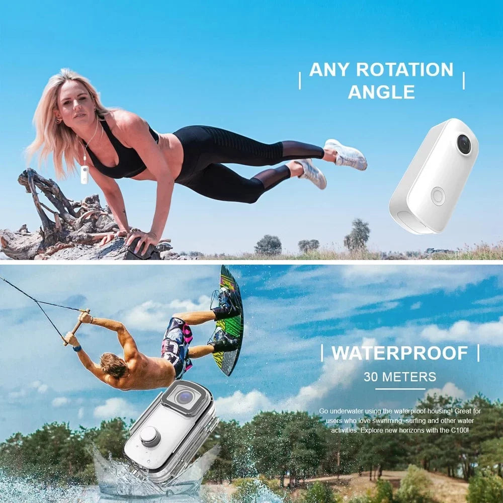 Eryue Video App Built-in Case camera,Waterproof Waterproof Battery Clip 30m Clip Battery Camera Camera Waterproof Camera W1f1 C100 Camera App Clip C100Camera Battery Body