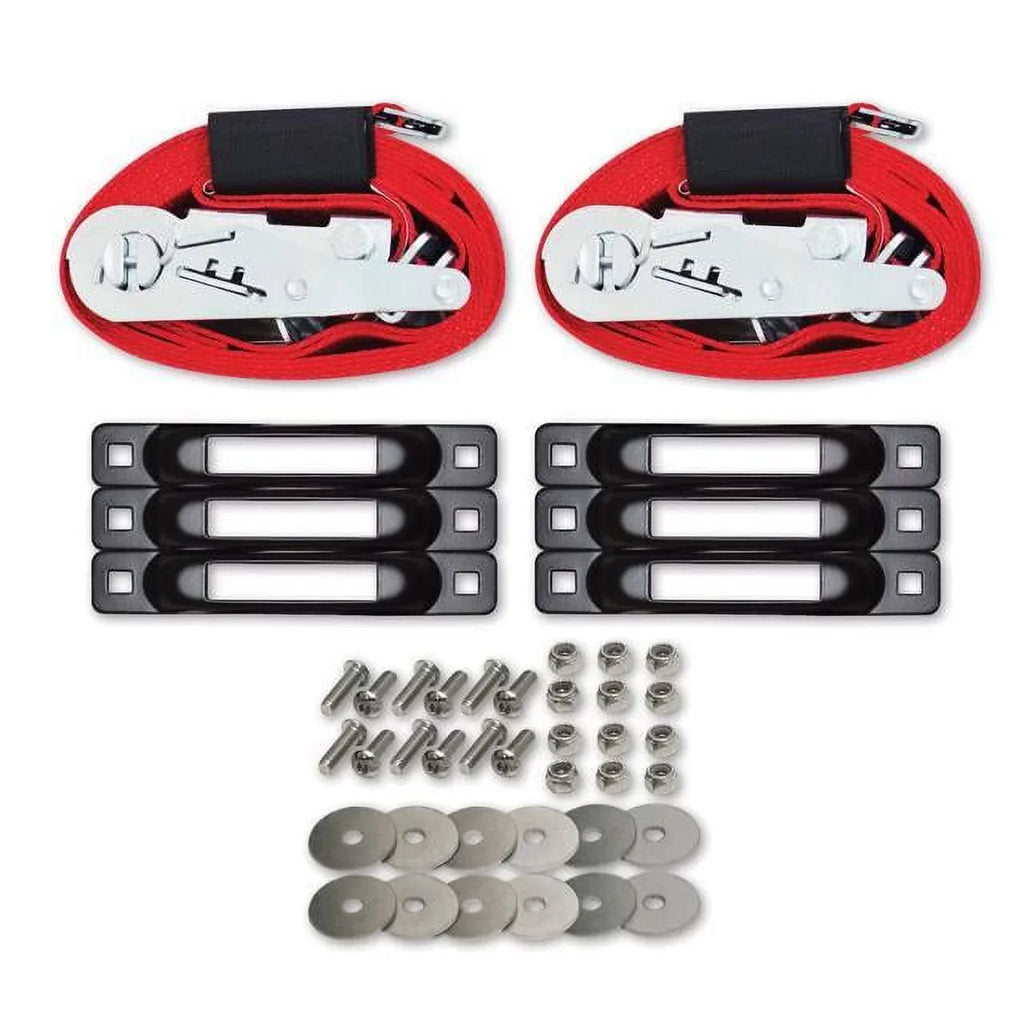 with Straps Kit E-Track Tie-Down 6-Pack Anchor ft 2 x lb in Truck 4,400 Trailer SNAP-LOC Ratchet Single 16