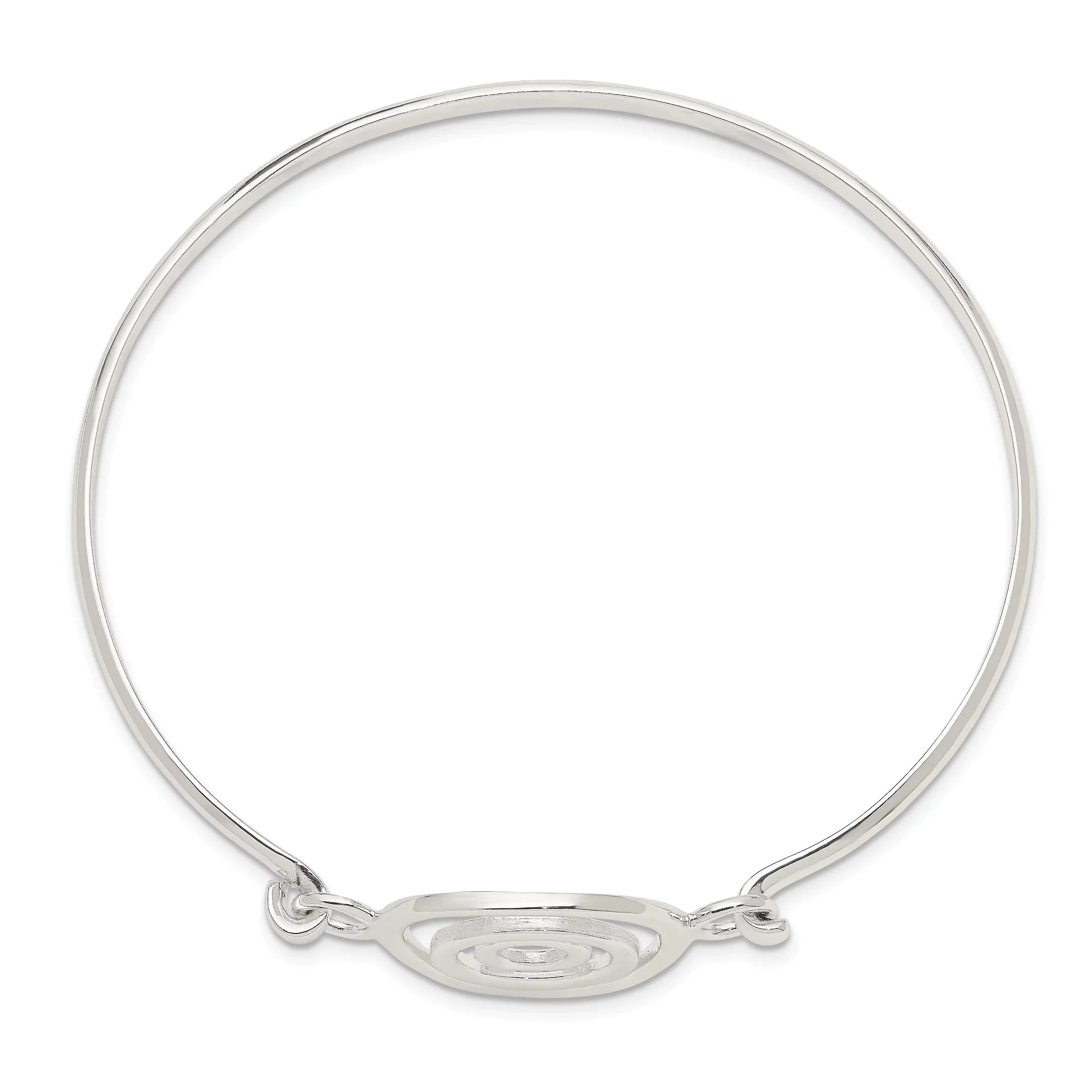 FJC Sterling Finejewelers Silver Bangle Bracelet Mutli-circle