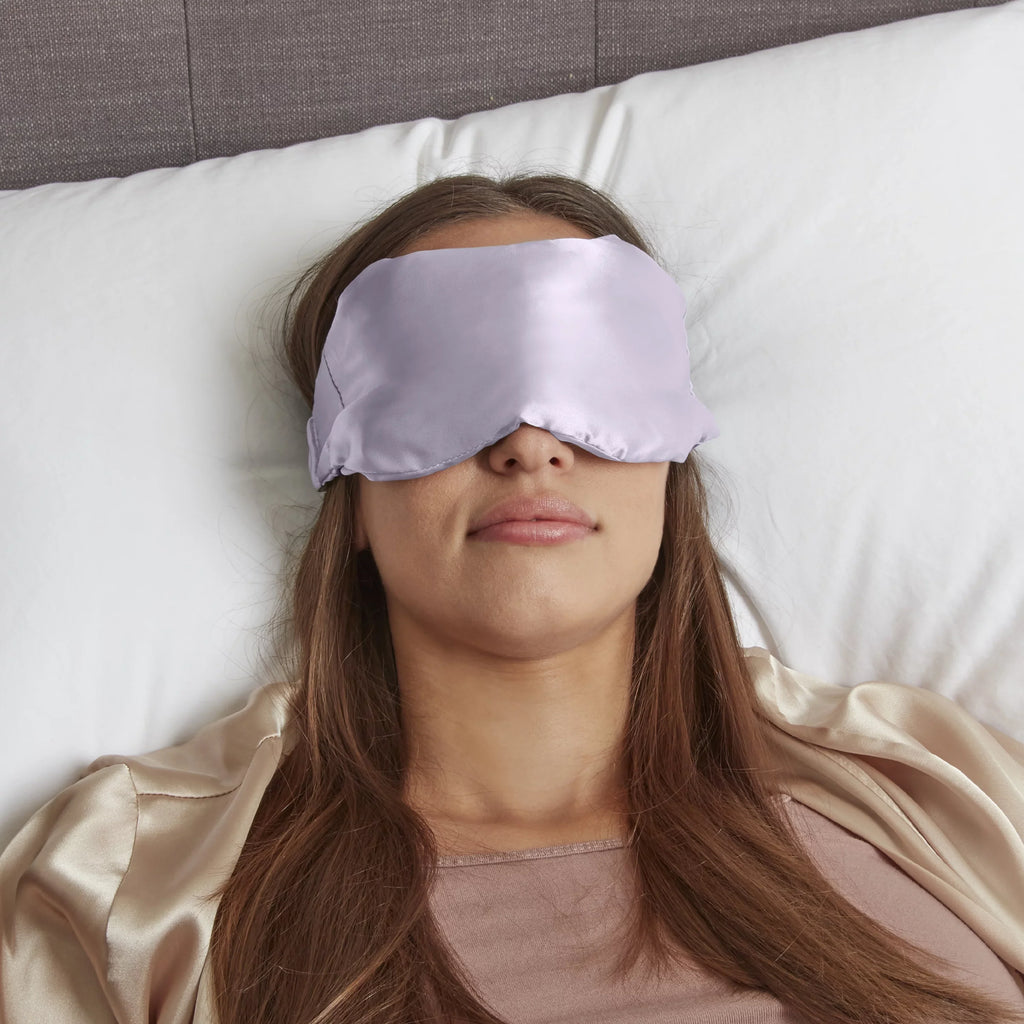 Lavendar Weighted Bag Mask pc w/ Satin TS145X Storage Eye 2 Drawstring Matching ConairCare®