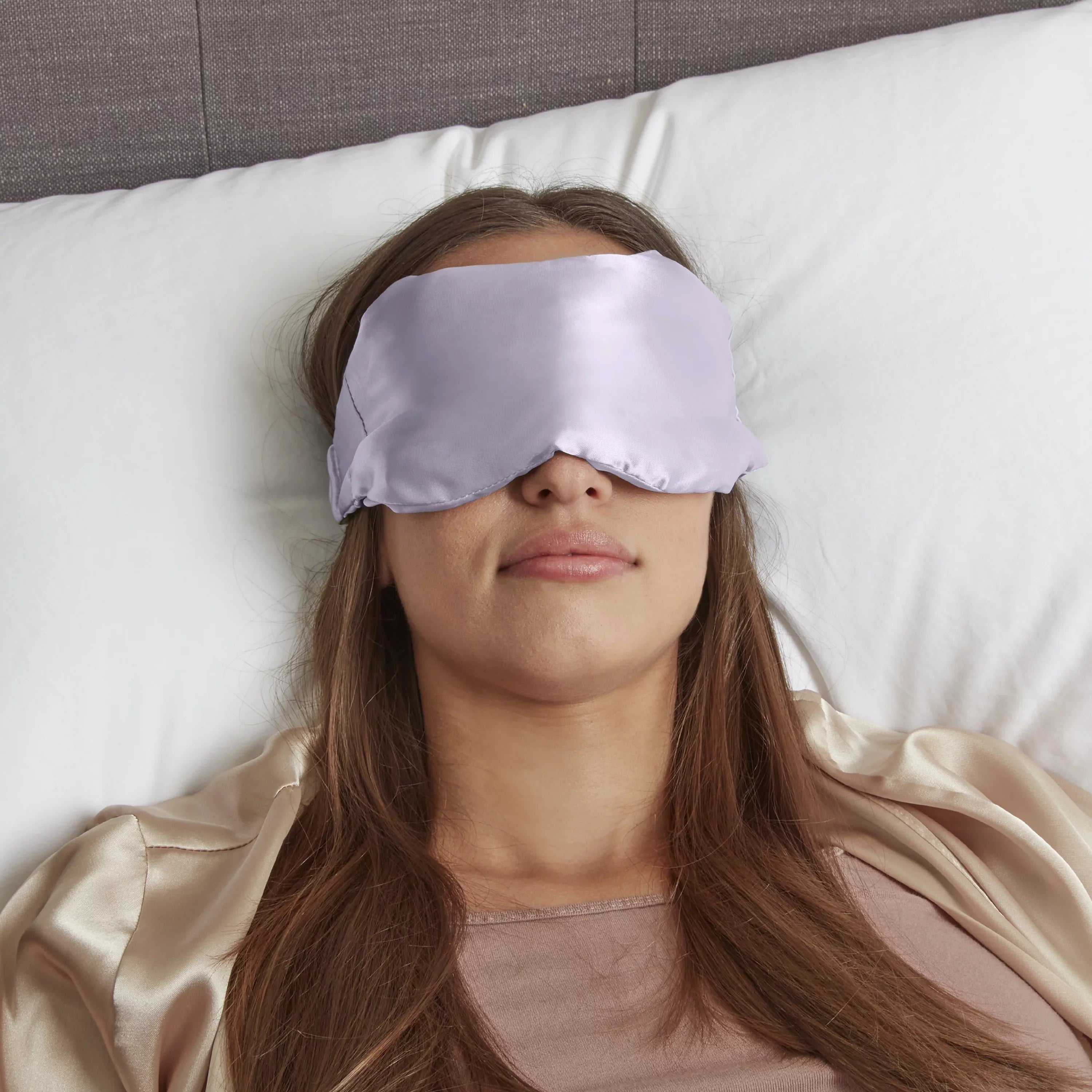 Lavendar Weighted Bag Mask pc w/ Satin TS145X Storage Eye 2 Drawstring Matching ConairCare®