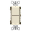 '- Switch, & 6 Light Quantity 15A, 2 RCD11LACC6 Pass Radiant Legrand Seymour Almond Single-Pole