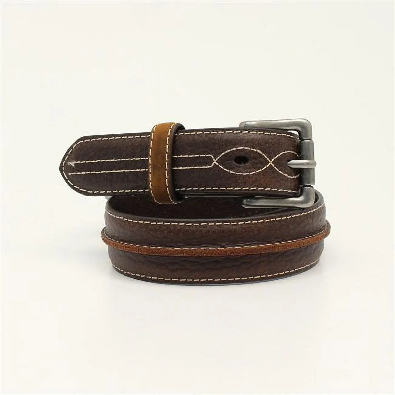 1.25 M&F Western Bump Belts, Size 22 3D Boys Center - in. D120000002-22 Brown Tube