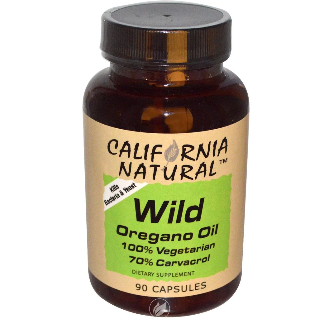 Wild 1/90 by of 2 CAP Oil California Oregano Natural, EA Pack