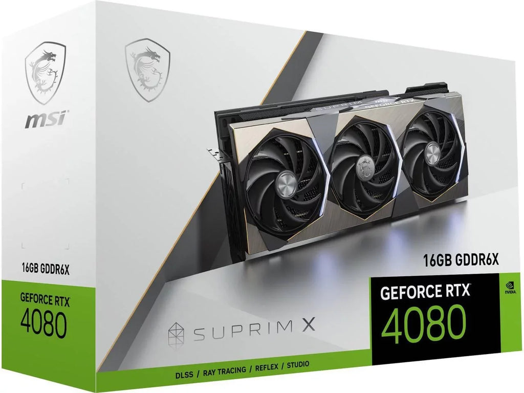 Card 4080 Video SUPRIM 16GB 4.0 RTX Suprim MSI X GeForce 16GB X GDDR6X Express 4080 PCI RTX