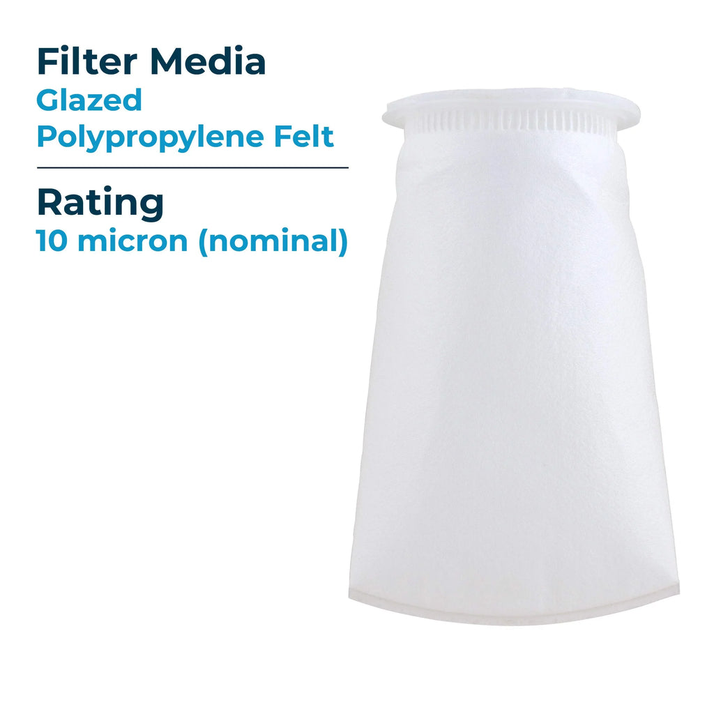 10 #3 Felt of Filter Liquid BP-410-10 40) 155387-03 (10”) (Case Micron Bag SP-BP-410-10 Glazed Polypropylene SpiroPure