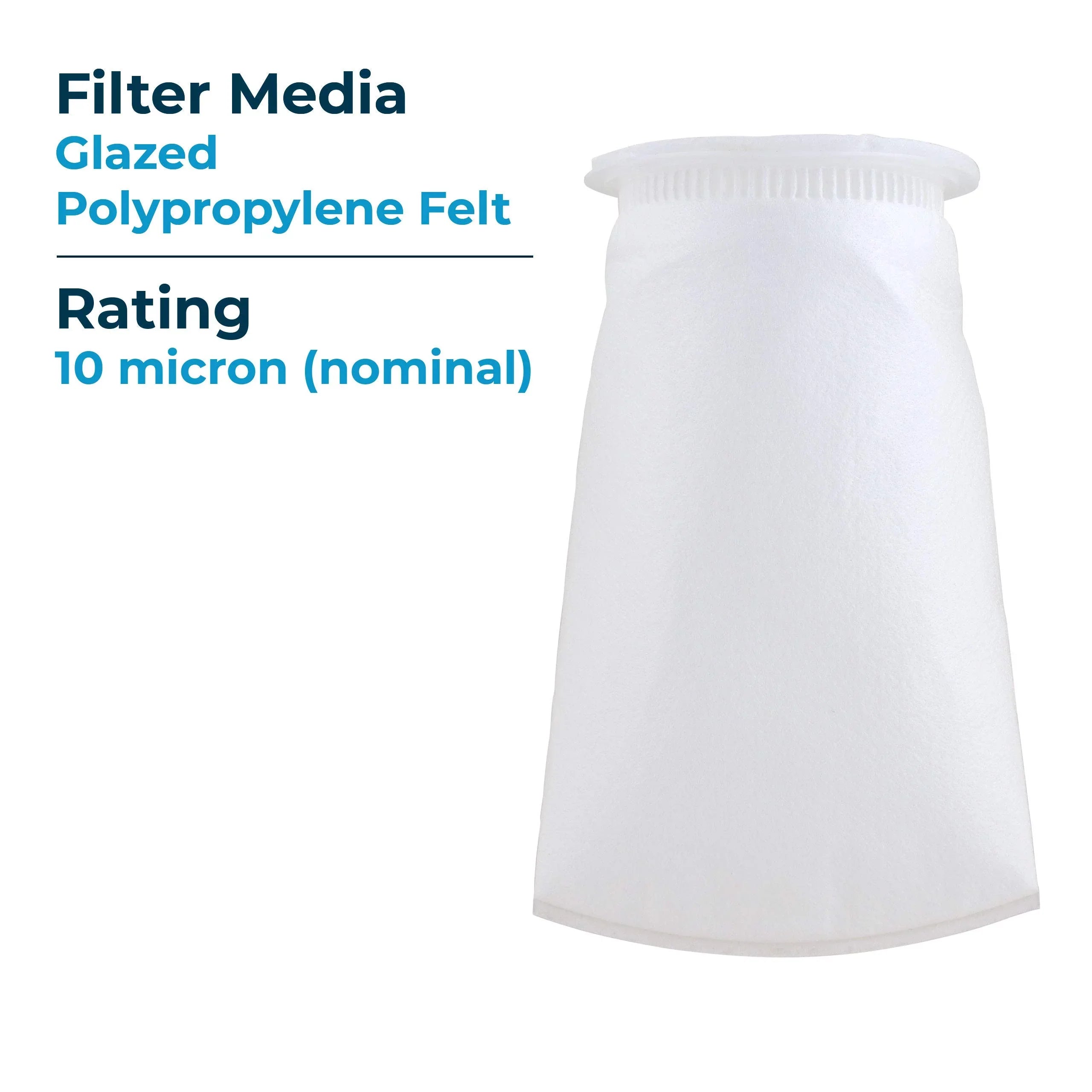 10 #3 Felt of Filter Liquid BP-410-10 40) 155387-03 (10”) (Case Micron Bag SP-BP-410-10 Glazed Polypropylene SpiroPure