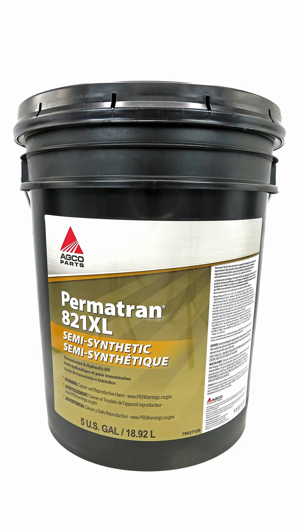 Gallons, Transmission 10W-30 AGCO & Hydraulic 5 Permatran 821XL Oil 79037109