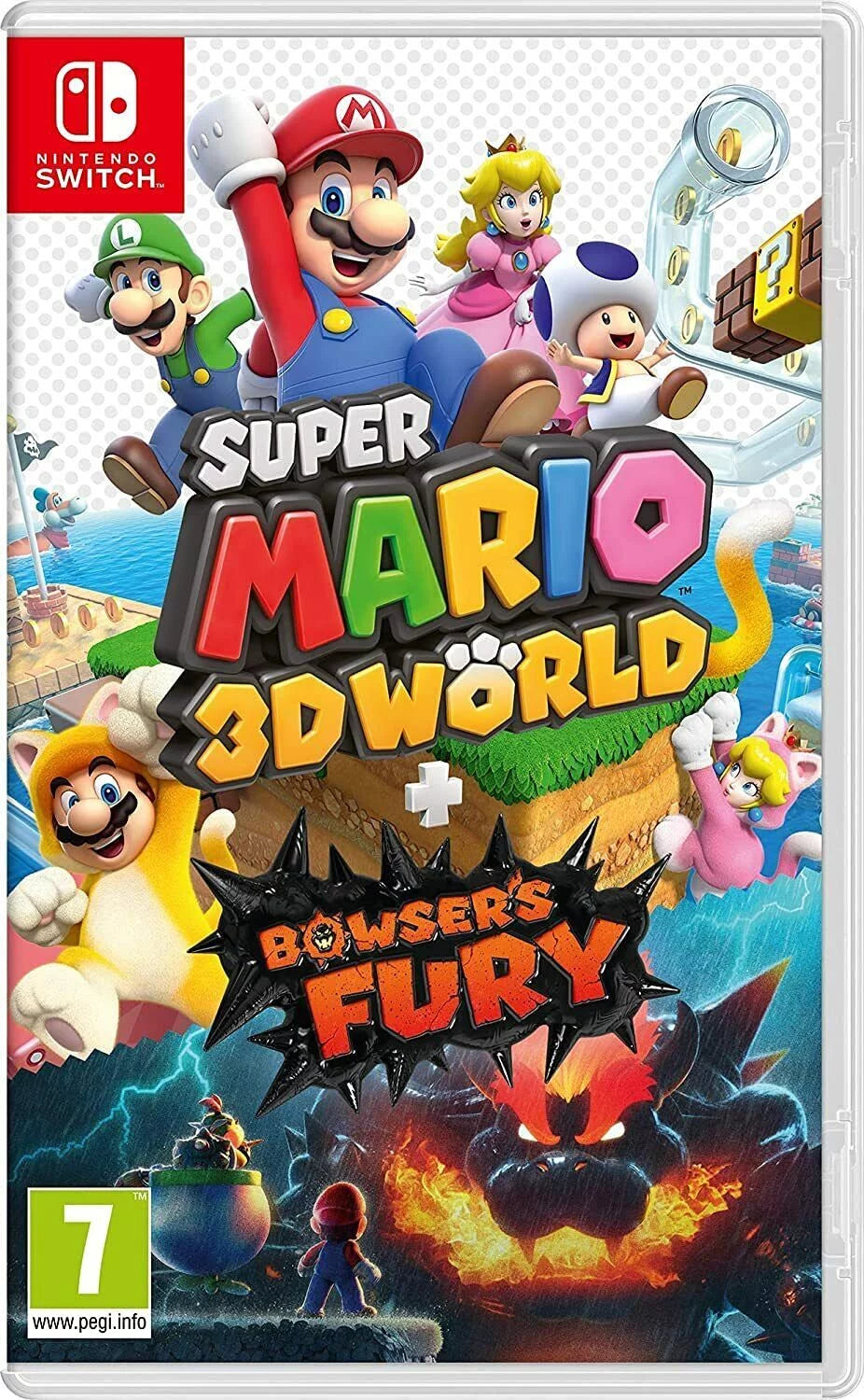 Super 3d Switch Bowsers Furry Sealed Nintendo Mario Brand World Fcatory and New