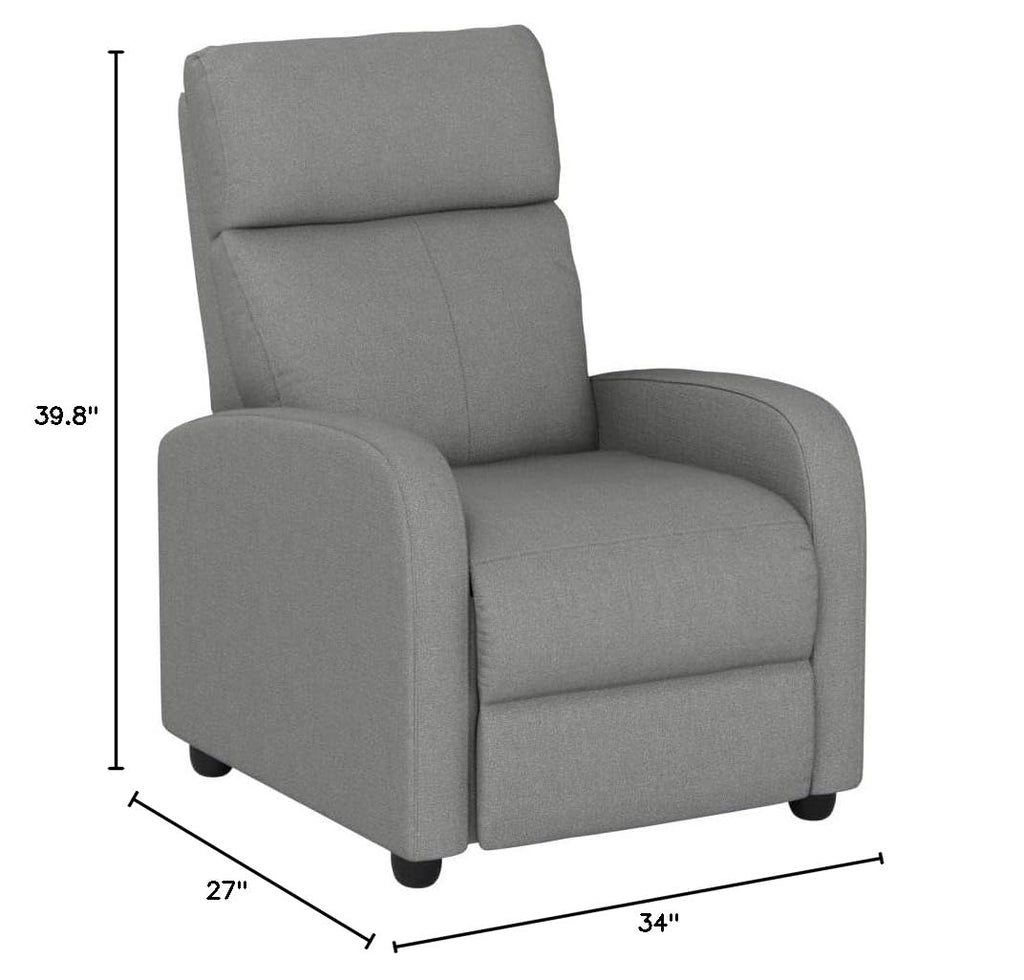 BestMassage Recliner Chair No Massage Function | Leather Black