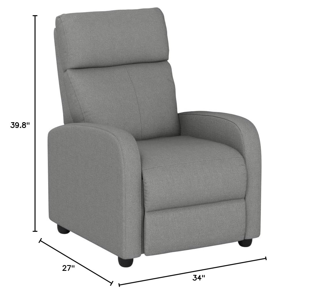 BestMassage Recliner Chair No Massage Function | Leather Black