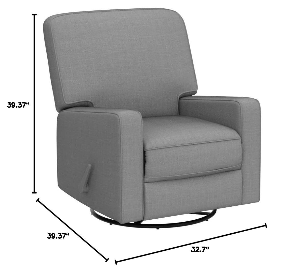 Harkawon Swivel Rocker Recliner Chair, Glider Rocker Recliner, Beige