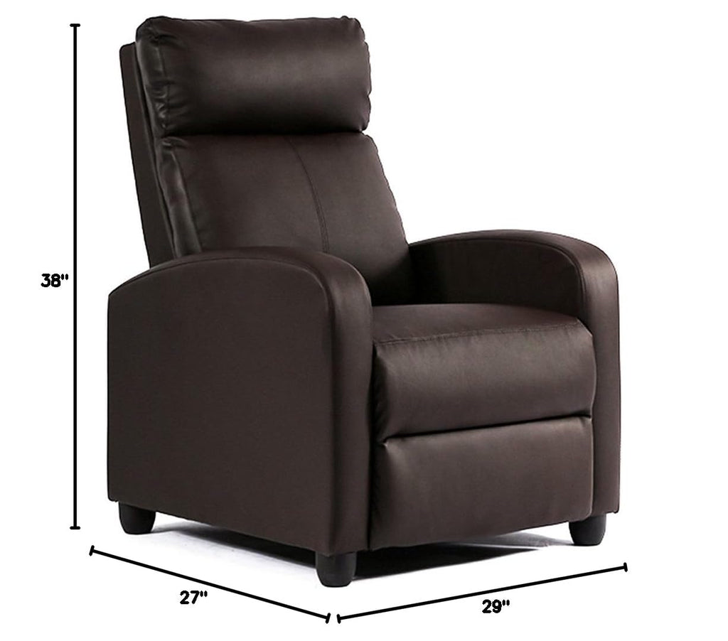 FDW | Recliner Chair | Without Massage Function | Black, PU Leather