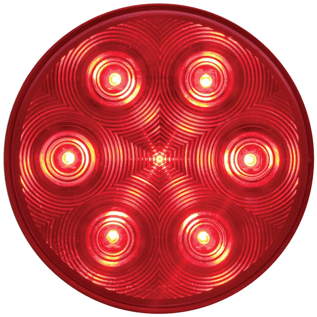 Stop Turn Tail STL13RMB Round Optronics With LED WeatherTight 3 4" Pin 7 Diode Light Red