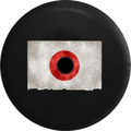 Cover JL Jeep Inch Backup RV 2018 33 Spare Vintage Tire Wrangler 2019 for Distressed Flag Camera Japan