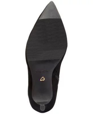Pointed Cushioned Shoes Rajel Stiletto THALIA Toe SODI Womens Gore V-Notch Zip-Up Comfort 9.5 Black Boots Stretch M