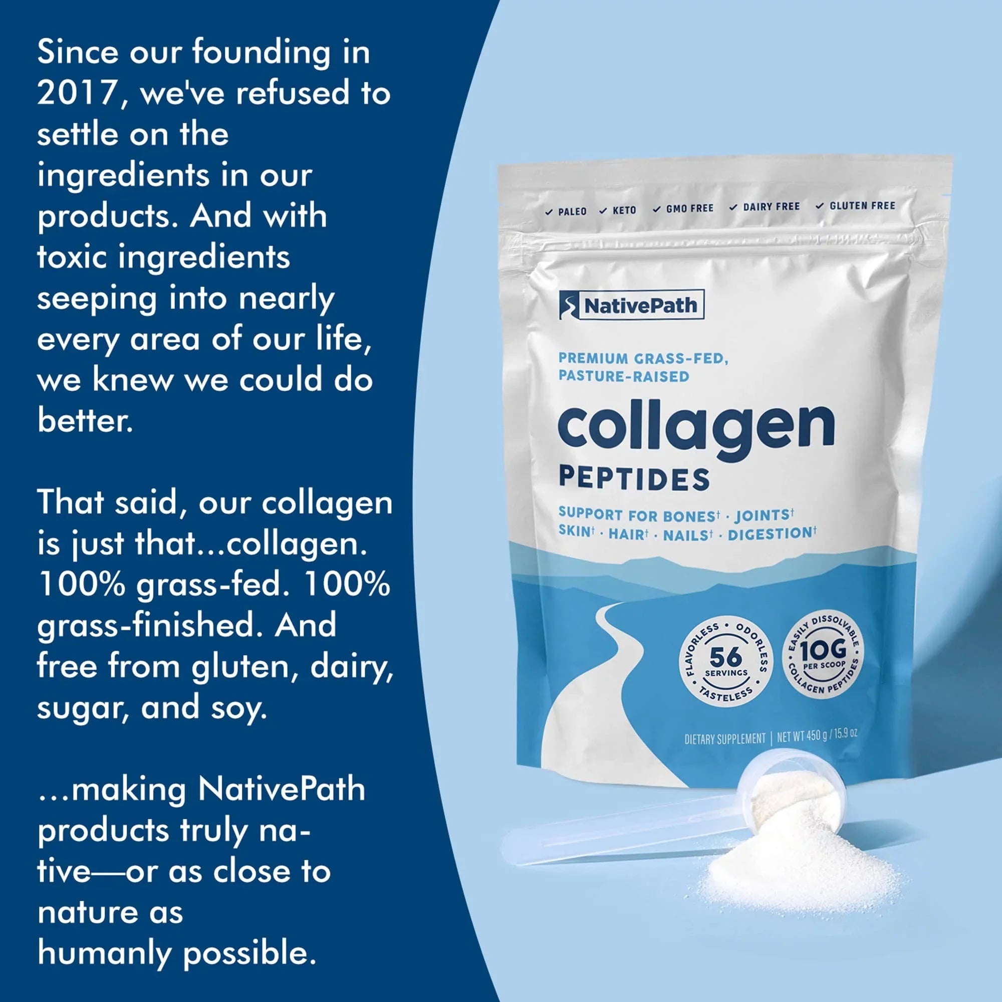 3 for Collagen - Hydrolyzed Hair, - Nails Protein Collagen - & Collagen (56 NativePath Skin, Powder 1 19.8 Skin Type Powder oz Servings) Peptides for