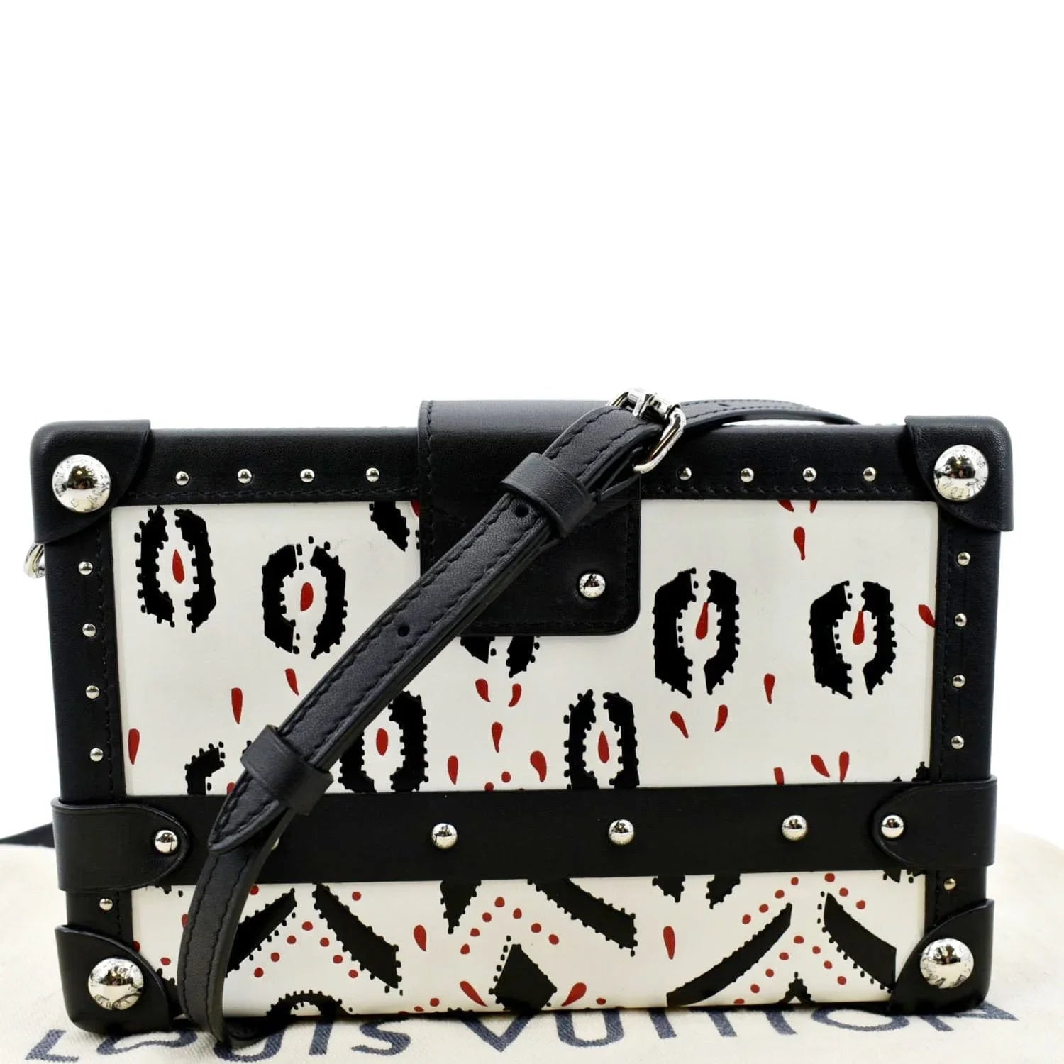 Malle Graphic Crossbody LOUIS Leather Petite Bag Print VUITTON Black/Multicolor Pre-owned
