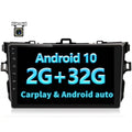 2008 Camera 2009 for 2GB 2006 Stereo Car Bluetooth/FM/WiFi 2007 2010 Corolla 2012, 2011 Screen Car with Radio GPS Built-in + Inch Navigation Head Touch Backup Unit 9 32GB Android Android Toyota