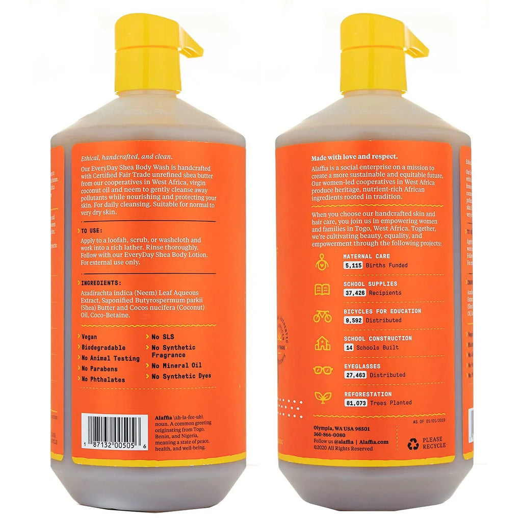 And Shea Naturally With Stripping Body Moisturize Oils Wash, Neem, Without Natural Fair Pack 32 Shea Trade Ea. Cleanse Oz Butter, Unscented, 2 - Coconut Alaffia Everyday Fl And Oil, Helps