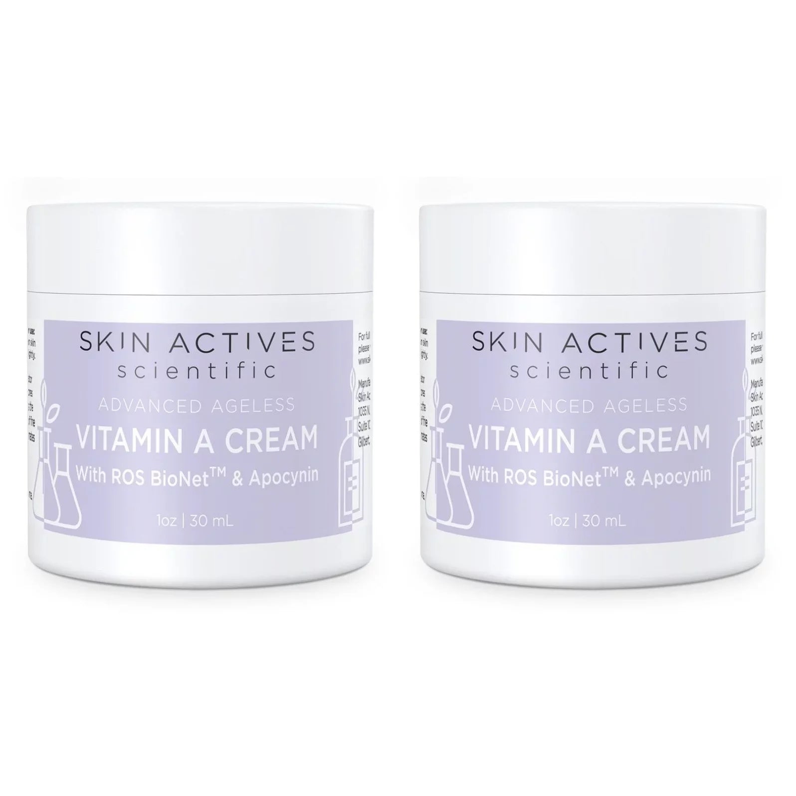 A and Ageless Actives fl Advanced with oz Apocynin BioNet Vitamin ROS Scientific Cream Skin 1 - Collection 2-Pack