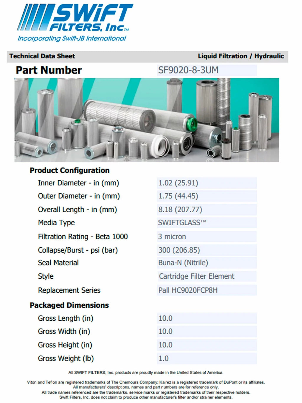 Element Filter rtridge Construction Interchange Microglass 3 Micron P-T-M3-3M Direct TAISEI for KOGYO
