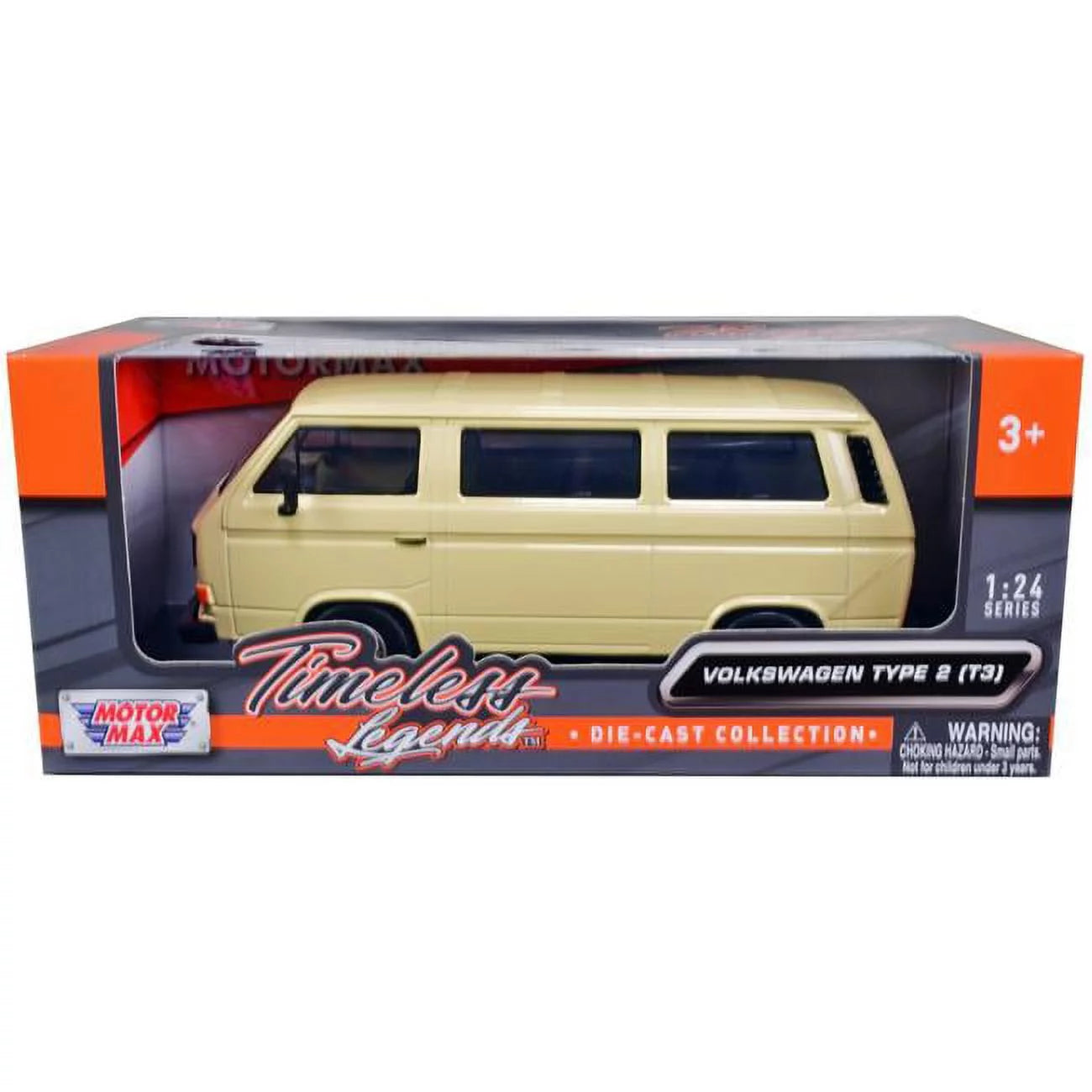 1 Van Type Diecast Car Timeless for 24 Volkswagen Scale Legends Series Model by 2 Beige