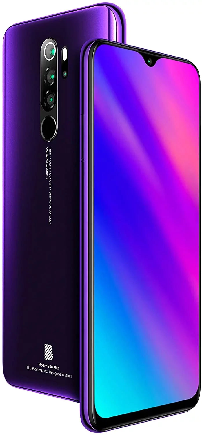 Pro Purple G90 BLU G0370WW Unlocked Haze 128GB - Smartphone Android GSM