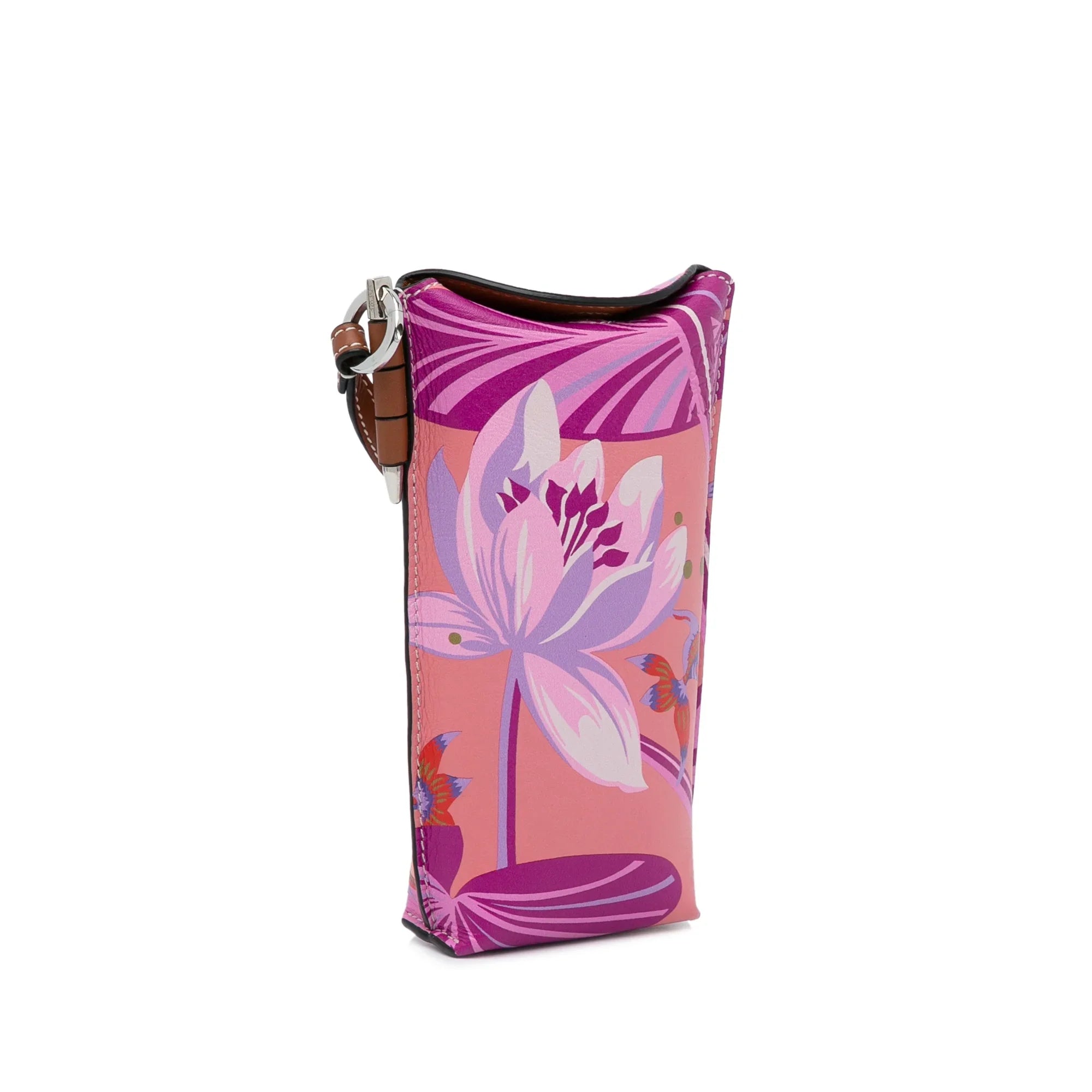 Unisex (Good) Bag Calf Pocket Crossbody Crossbody Gate Waterlily Loewe Authenticated Ibiza Pre-Owned Paulas Pink x Leather