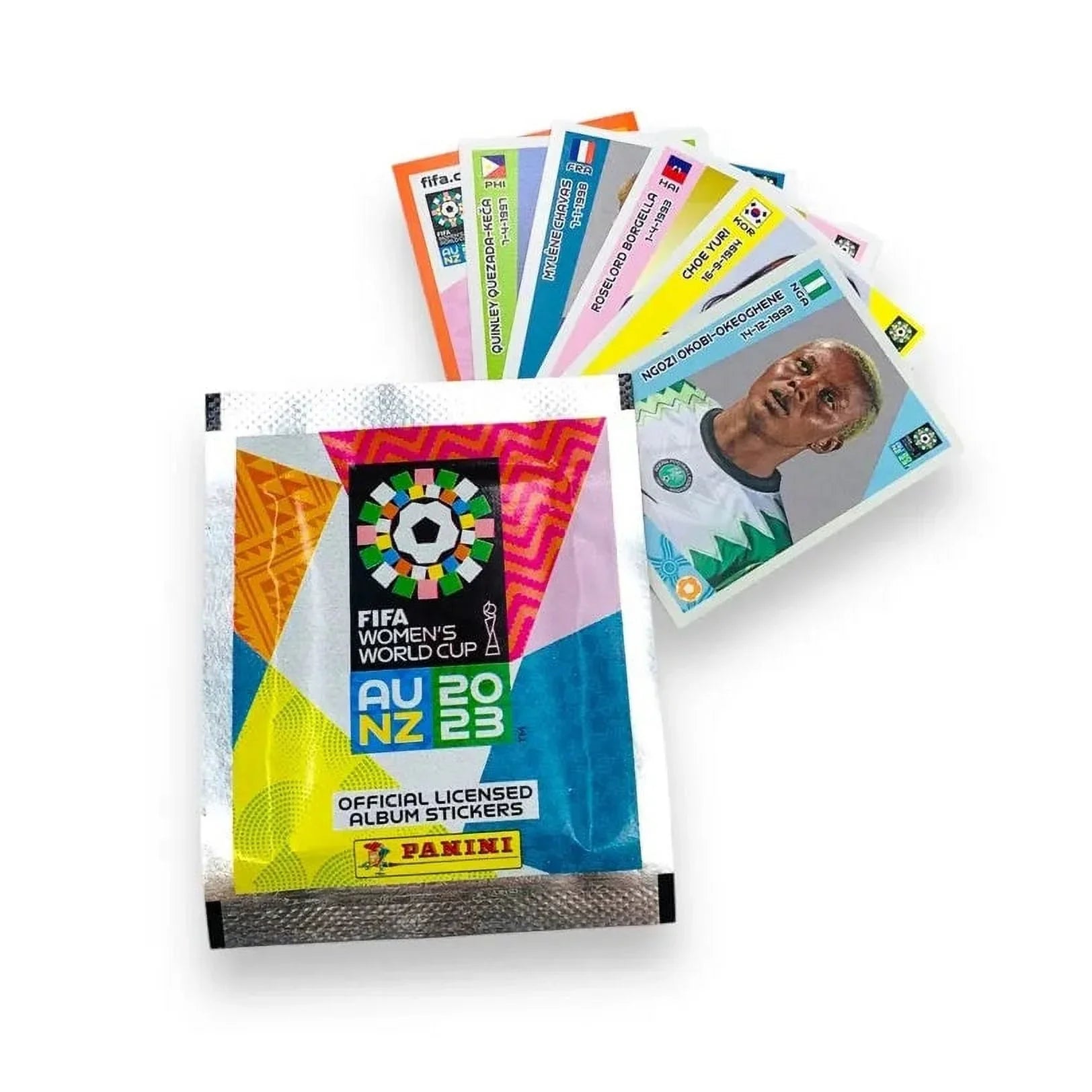 Panini Cup 2023 301 Women's World 1 + Stickers) Packs & - Mega Starter (Album (50 Pack) Stickers Bundle FIFA