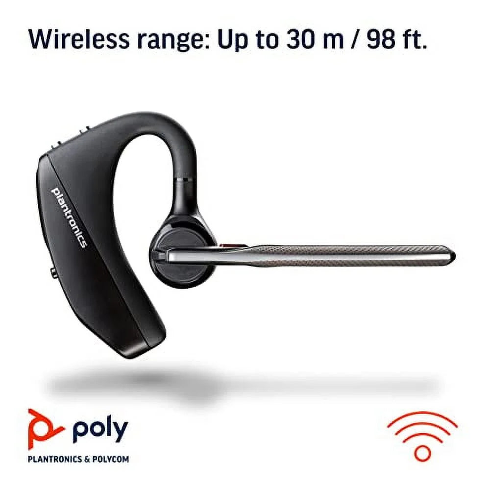 Headset Canceling connect - Plantronics to - 5200 (Poly) Noise PC your - Mac & Voyager Teams, UC Works Single-Ear with USB-A and/or Zoom Compatible to more - Bluetooth - (Monaural)