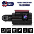 Cam Wide Loop Rear, 1080P Vision 170° and Front G-Sensor Dash Angle, Camera Night Dash SYTHERS Recording,
